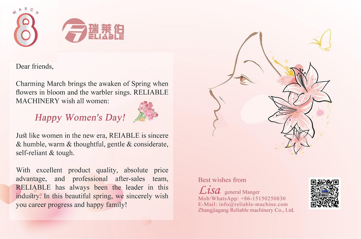 Reliable Machinery Wishes You Happy Women's Day