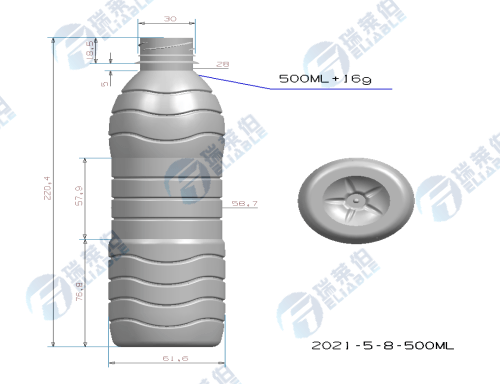 Most Popular 500ml Water Bottle Shape Design Requested by Worldwide Market