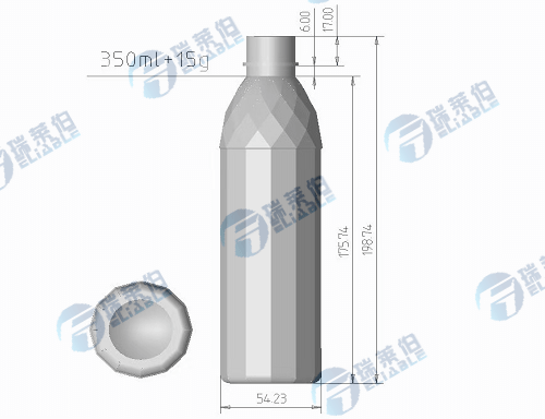 350ml Elegant Beautiful Water Bottle Design is A Weapon to Open up the Market